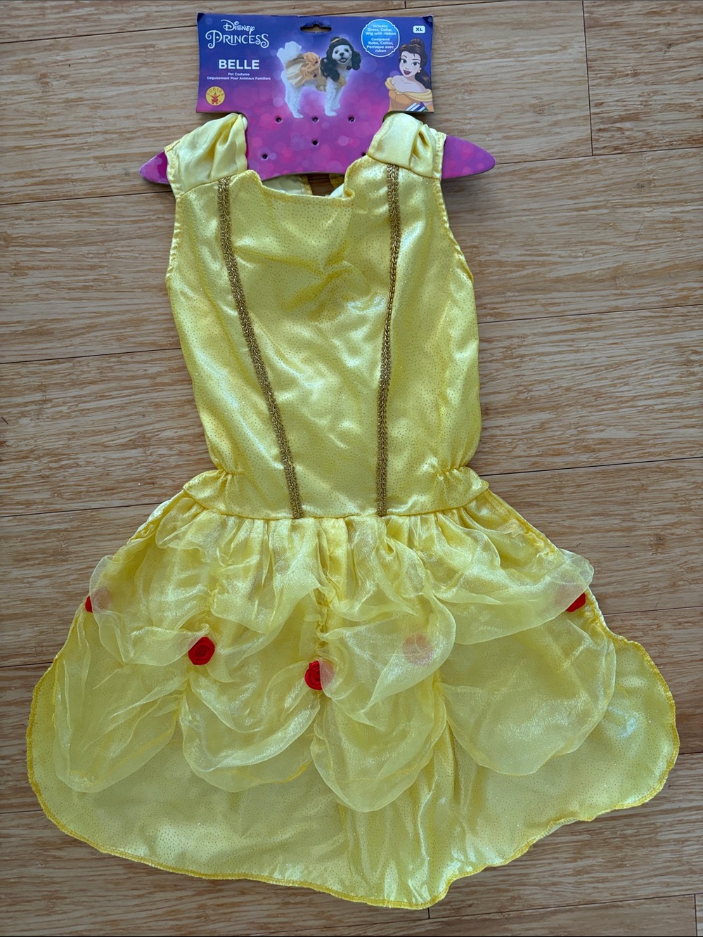 New Disney Princess Belle Pet Costume Size XL